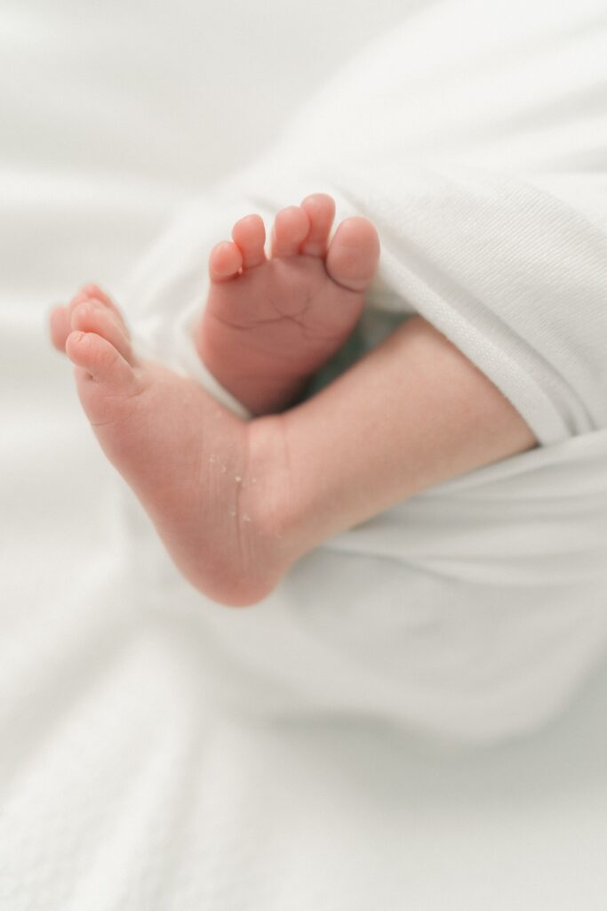 details during lifestyle newborn session at home in Holladay, Utah by Iris Graciela Photography.