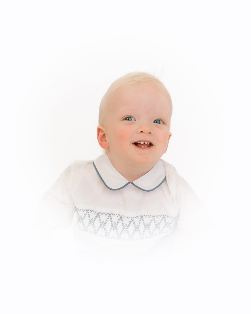 Timeless children’s studio portrait in Draper, Utah, captured by Iris Graciela Photography